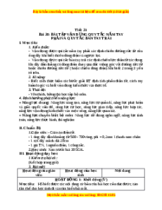 Giáo án Bài tập vận dụng quy tắc nắm tay phải và quy tắc bàn tay trái Vật lí 9