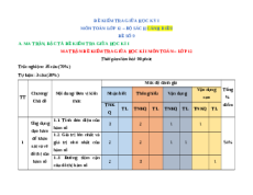 Đề thi giữa kì 1 Toán 12 Cánh diều (Đề 9)