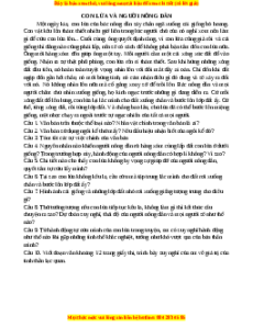 Phiếu bài tập Tuần 5 Con lừa và bác nông dân Ngữ văn 7