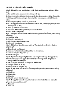 Đề cương ôn tập Học kì 1 Tin học lớp 5 Kết nối tri thức