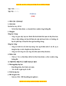 Giáo án Tuần 23 HĐTN lớp 4 Chân trời sáng tạo