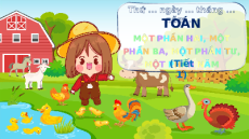 Giáo án Powerpoint Một phần hai, một phần ba, một phần tư, một phần năm Toán lớp 3 Chân trời sáng tạo