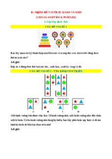 Sắp Xếp Hình Ảnh - Toán đố, Toán IQ (có lời giải)