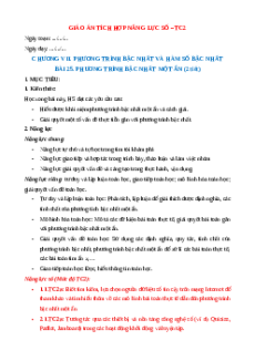 Giáo án Bài 25 Toán 8 Kết nối tri thức (năng lực số)