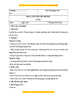 Giáo án Bài 22 Khoa học lớp 4 (Chân trời sáng tạo): Ôn tập chủ đề nấm