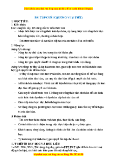 Giáo án Bài tập cuối chương 7 Toán 11 Cánh diều