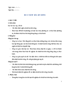 Giáo án Bài 6 Vật Lí 12 Kết nối tri thức (2025): Nhiệt hoá hơi riêng