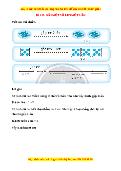 VBT Toán lớp 3 Bài 39 (Chân trời sáng tạo): Gấp một số lên một lần