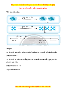 VBT Toán lớp 3 Bài 39 (Chân trời sáng tạo): Gấp một số lên một lần