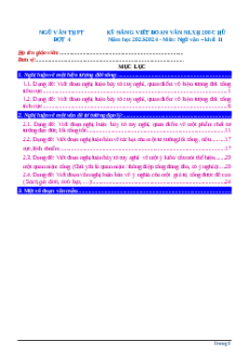 Kĩ năng viết đoạn văn Nghị luận xã hội 200 chữ