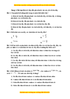 Trắc nghiệm Bài tập điện trở dây dẫn phụ thuộc vào các yếu tố của dây Vật lí 9
