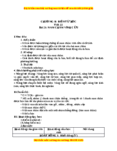 Giáo án Nam châm vĩnh cửu Vật lí 9