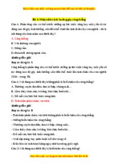 Trắc nghiệm GDCD 7 Bài 6 Chân trời sáng tạo: Nhận diện tình huống gây căng thẳng
