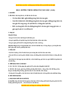 Giáo án Toán 8 Đường trung bình của tam giác Chân trời sáng tạo