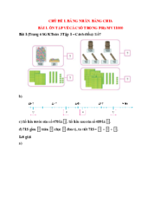 Giải sgk Toán lớp 3 Cánh diều
