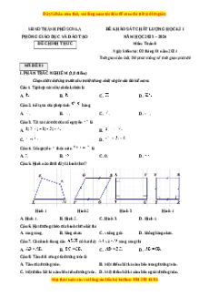 Đề thi cuối kì 1 Toán 6 Cánh diều Phòng GD&ĐT TP Sơn La