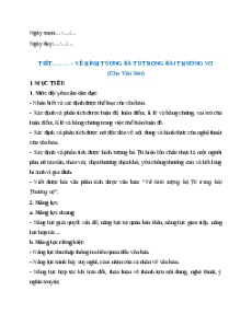 Giáo án Về hình tượng bà Tú trong bài thơ Thương vợ Ngữ Văn 9 Chân trời sáng tạo