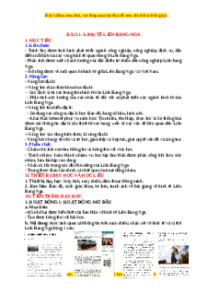 Giáo án Bài 21 Địa lí 11 Kết nối tri thức (2024): Kinh tế Liên Bang Nga