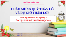 Giáo án Powerpoint Ôn tập: Chủ đề trường học Tự nhiên xã hội lớp 3 Cánh diều