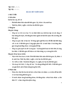 Giáo án Bài 38 KHTN 9 Chân trời sáng tạo (2024): Đột biến gene