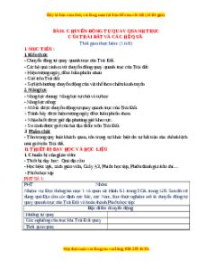 Giáo án Bài 6 Địa lí 6 Chân trời sáng tạo (2024): Chuyển động tự quay quanh trục của Trái Đất và hệ quả