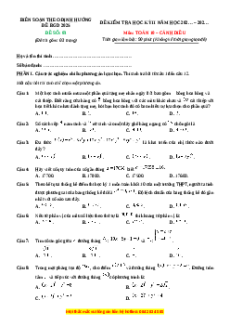 Đề thi Toán 10 Cuối học kì 2 Cánh diều cấu trúc mới (Đề 3)