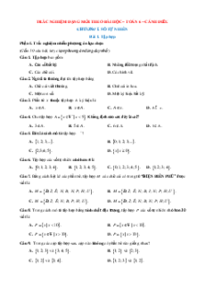 Trắc nghiệm Toán 6 Đúng-Sai, Trả lời ngắn Cánh diều (form 2025)