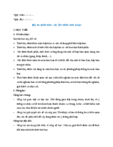 Giáo án Bài 16 Hóa học 12 Chân trời sáng tạo: Hợp kim – Sự ăn mòn kim loại