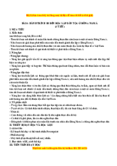 Giáo án Bài 6 Lịch sử 11 Chân trời sáng tạo (2024): Hành trình đi đến độc lập dân tộc ở Đông Nam Á