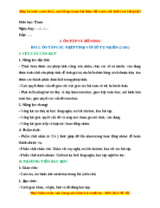 Giáo án Ôn tập các phép tính với số tự nhiên Toán lớp 5 Kết nối tri thức