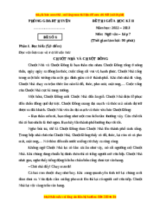 Đề thi giữa kì 2 Ngữ Văn lớp 7 Kết nối tri thức (Đề 6)