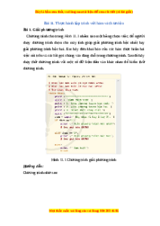 Lý thuyết Tin học 10 Cánh diều Bài 11: Thực hành lập trình với hàm và thư viện