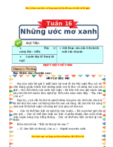 Bài tập cuối tuần Tiếng Việt 4 Tuần 16 Chân trời sáng tạo (có lời giải)