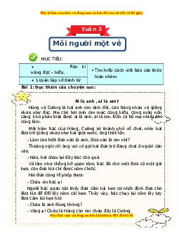 Bài tập cuối tuần Tiếng việt 4 Tuần 3 Kết nối tri thức (có lời giải)