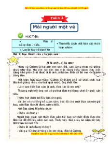 Bài tập cuối tuần Tiếng việt 4 Tuần 3 Kết nối tri thức (có lời giải)