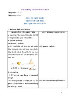 Giáo án Bài 4: Có chí thì nên Tiếng Việt lớp 5 Cánh diều