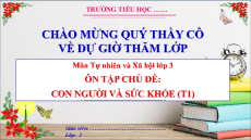Giáo án Powerpoint Ôn tập: Chủ đề con người và sức khỏe Tự nhiên xã hội lớp 3 Cánh diều