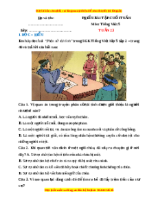 Bài tập cuối tuần Tiếng việt 5 Tuần 23 (có lời giải)