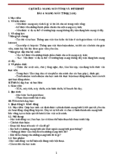 Giáo án Tin học 6 Bài 4 (Kết nối tri thức): Mạng máy tính