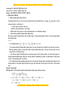 Phương pháp giải Toán 8 (cơ bản, nâng cao) Học kì 2