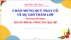 Giáo án Powerpoint Tuần 29 Hoạt động trải nghiệm lớp 3 Cánh diều