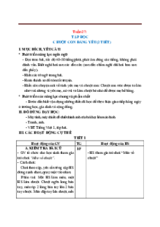 Giáo án Tuần 27 Tiếng việt lớp 1 Cánh diều
