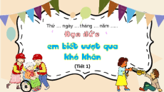 Giáo án Powerpoint Bài 4: Em biết vượt qua khó khăn Đạo đức lớp 5 Cánh diều