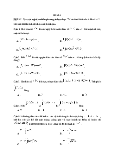Đề thi giữa kì 2 Toán 12 Cánh diều 2024 (Đề 4)