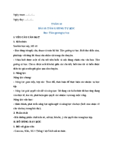 Giáo án Bài 18: Tấm gương tự học Tiếng Việt lớp 5 Kết nối tri thức