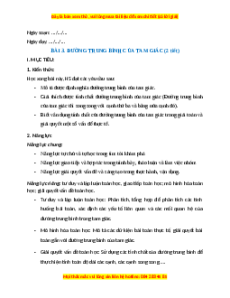 Giáo án Đường trung bình của tam giác Toán 8 Cánh diều