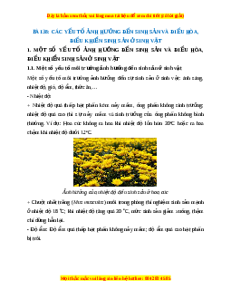 Lý thuyết Khoa học tự nhiên 7 Chân trời sáng tạo Bài 38: Các yếu tố ảnh hưởng đến sinh sản và điều hoà, điều khiển sinh sản ở sinh vật