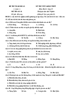 Bộ 20 Đề thi tốt nghiệp Địa lí 2025 (form mới)