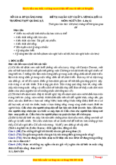 Đề thi thử Ngữ văn trường Quảng Hà - Quảng Ninh lần 1 năm 2023