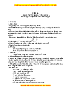 Giáo án Thực hành: Vận hành máy phát điện và máy biến thế Vật lí 9